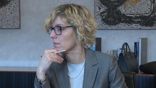 L'assessore regionale alle Finanze e Patrimonio Barbara Zilli in occasione dell'assemblea dei soci di Autostrade Alto Adriatico spa tenutasi oggi a Trieste